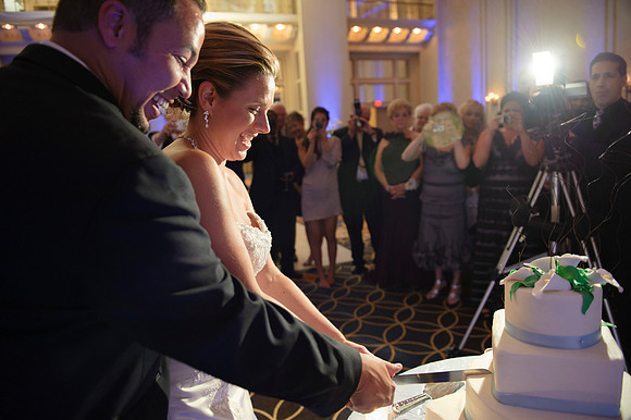 Cake Cutting, Philly Wedding