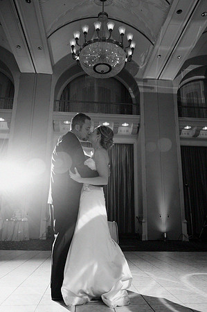 Artistic Black and White the First Dance, Philly Wedding