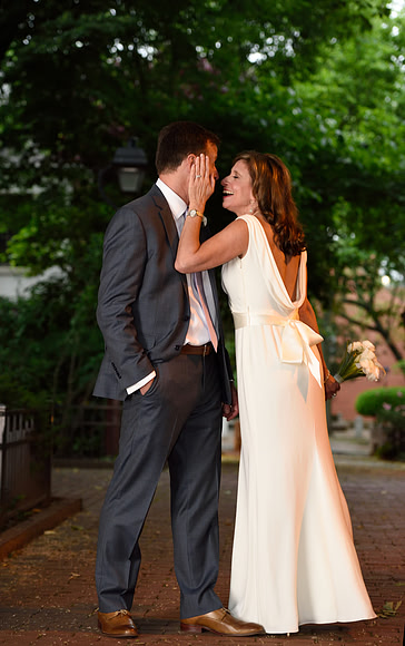 Old City Philadelphia Bride and Groom Portrait