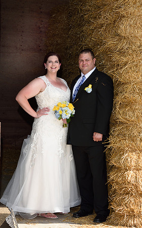 In the Hay, South Jersey Barn Wedding Bridal Portrait