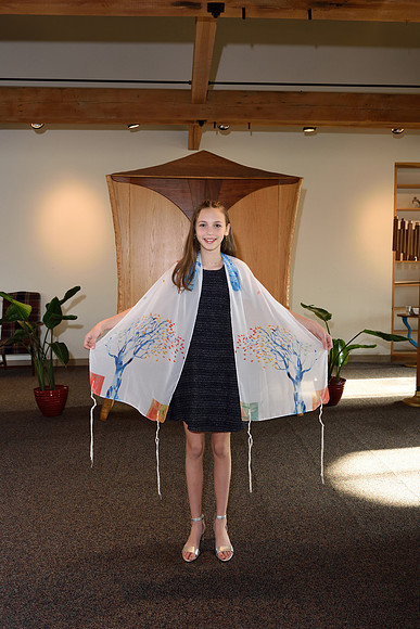 Beautiful Tallis at Temple Mishkan Shalom Philadelphia Bat Mitzvah